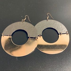 Chandelier earrings black/Gold